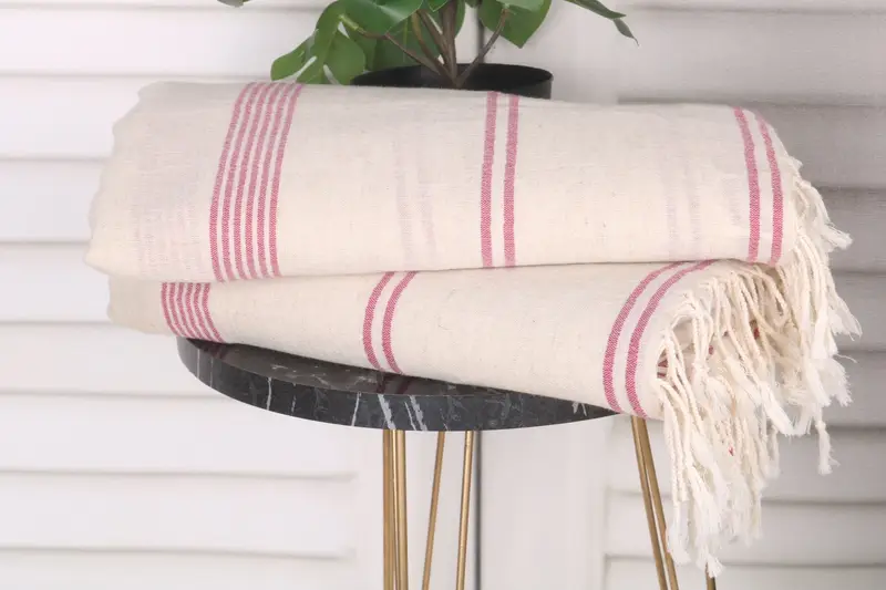 Bridal Shower Favor, 80x36 Cotton Striped Towel, Turkish Towel Bulk, Lightweight Turkish towel, Beach Towel Gift, Handmade Gift, Custom Beach Towels - 3