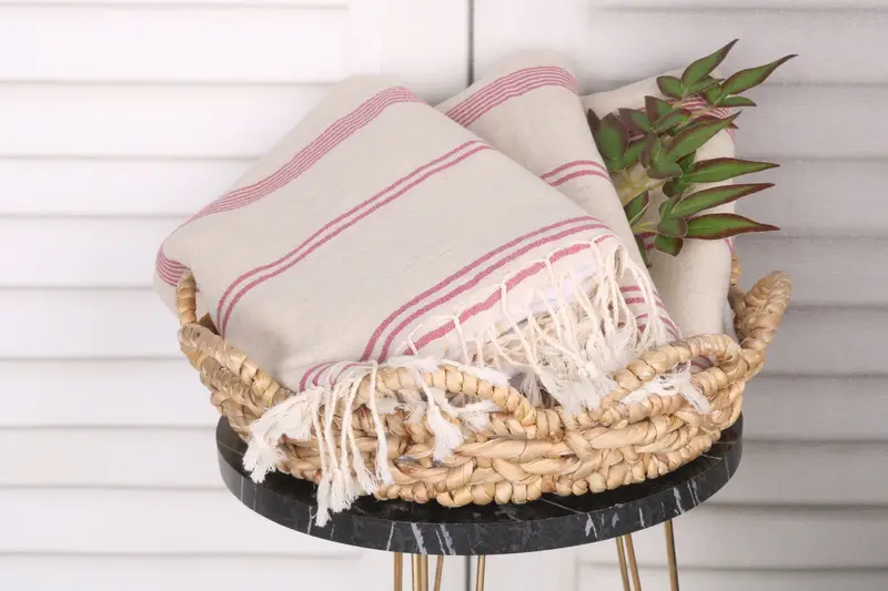 Bridal Shower Favor, 80x36 Cotton Striped Towel, Turkish Towel Bulk, Lightweight Turkish towel, Beach Towel Gift, Handmade Gift, Custom Beach Towels - 5