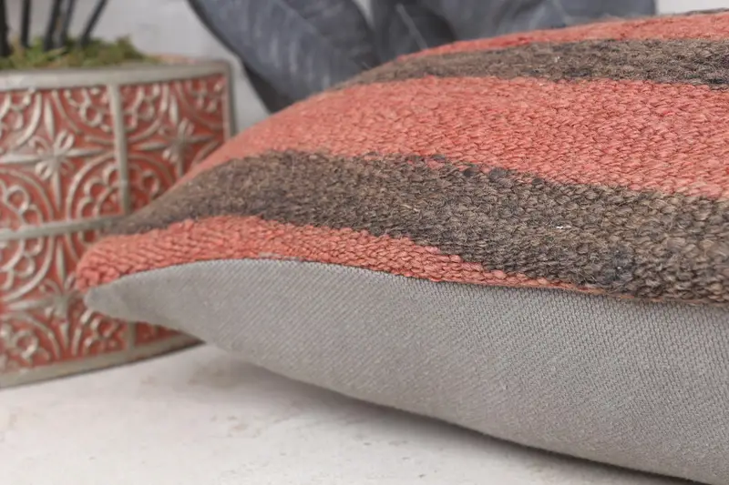 Pillow for Sofa, 8x16 Pink Pillow Cover, Cushion, Pillow for Couch, Tapestry Cushion, Antique Pillows, Designer Throw Pillow - 7