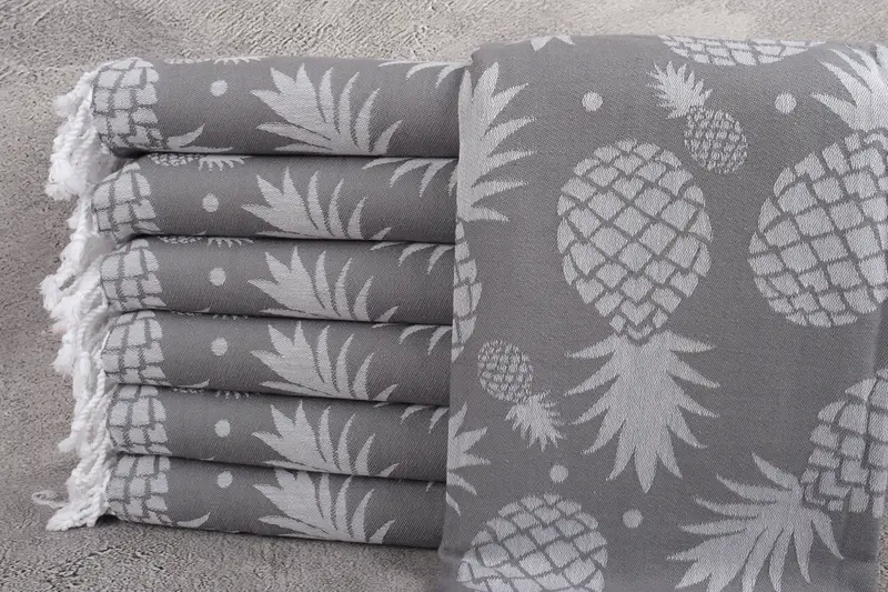 Bachelorette Gifts, Valentines Day Gift, Turkish bath towel, Large Beach Towel Personalized, Wedding Gift, 70x36 Cotton Pineapple Design Towel - 2