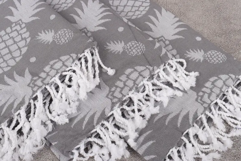 Bachelorette Gifts, Valentines Day Gift, Turkish bath towel, Large Beach Towel Personalized, Wedding Gift, 70x36 Cotton Pineapple Design Towel - 6
