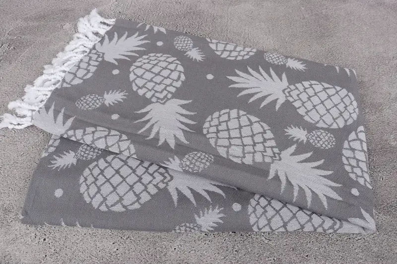 Bachelorette Gifts, Valentines Day Gift, Turkish bath towel, Large Beach Towel Personalized, Wedding Gift, 70x36 Cotton Pineapple Design Towel - 7