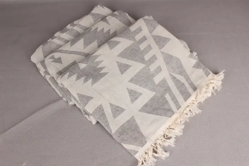 Bridal Gifts, Custom Gift, 76x40 Cotton Geometric Towel, Turkish Towel Beach, Wedding Gifts Towel, Soft organic Turkish peshtemal for luxury spa use - 8