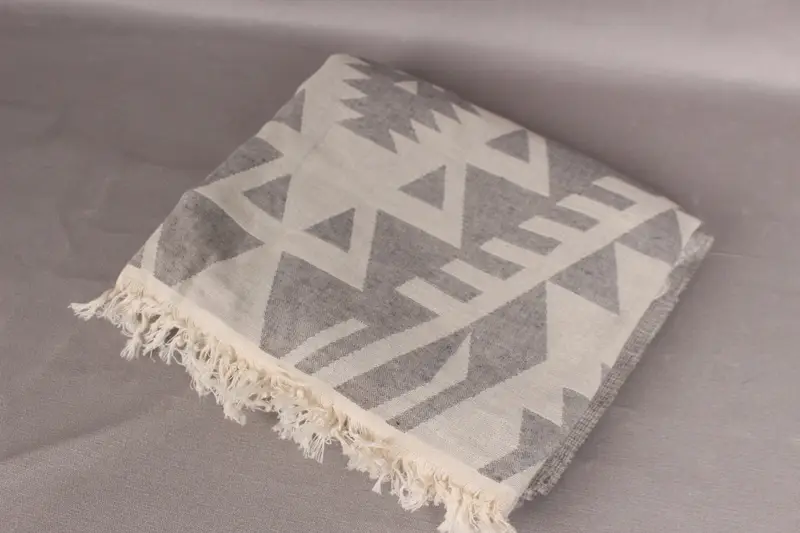 Bridal Gifts, Custom Gift, 76x40 Cotton Geometric Towel, Turkish Towel Beach, Wedding Gifts Towel, Soft organic Turkish peshtemal for luxury spa use - 7