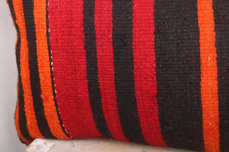 Ethnical Kilim Rug Pillow, Vintage Pillow, Indoor Cushion Cover, Interior Designer Pillow, 16x36 Red Cushion Case, Cushion Cover - 3