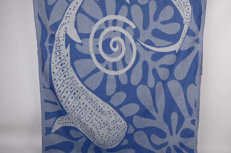 70x40 Cotton Whale Design Towel, Custom Wedding Towel, Bridesmaid Gift, Custom Wedding Gift, Bridal Party Gifts, Organic towel, Custom Beach Towels - 1