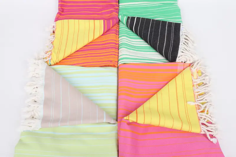 Wedding Gift, Pool Towels, Organic towel, Bachelor Bachelorette Party Favors, Christmas Favors, 70x40 Cotton Striped Towel, Custom Name Towel - 4