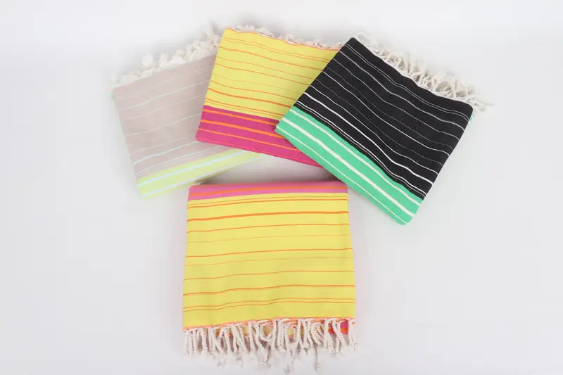 Wedding Gift, Pool Towels, Organic towel, Bachelor Bachelorette Party Favors, Christmas Favors, 70x40 Cotton Striped Towel, Custom Name Towel - 3