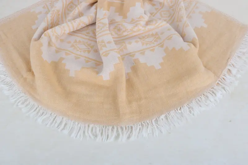 Soft towel, 70x36 Linen Aztec Towel, Absorbent Turkish peshtemal towel for beach use, Spa Towel, Christmas Gift, Thin towel, Custom Wedding Gift - 8