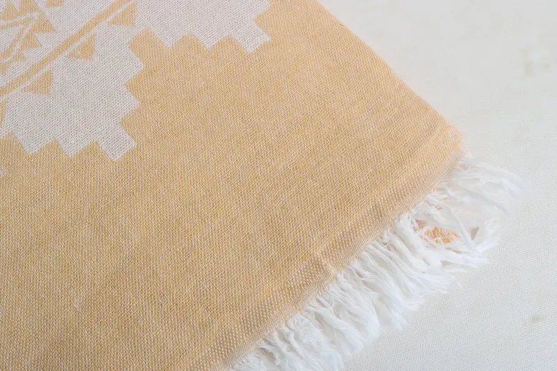 Soft towel, 70x36 Linen Aztec Towel, Absorbent Turkish peshtemal towel for beach use, Spa Towel, Christmas Gift, Thin towel, Custom Wedding Gift - 5