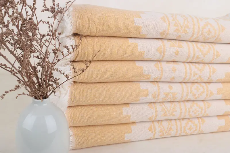 Soft towel, 70x36 Linen Aztec Towel, Absorbent Turkish peshtemal towel for beach use, Spa Towel, Christmas Gift, Thin towel, Custom Wedding Gift - 3
