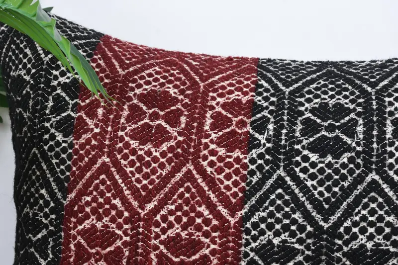 Cushion, Boho Pillow Sham Cover, Interior Designer Pillow, Ethnical Kilim Rug Pillow, 16x24 Blue Pillow Cover, Pattern Throw Cushion - 2