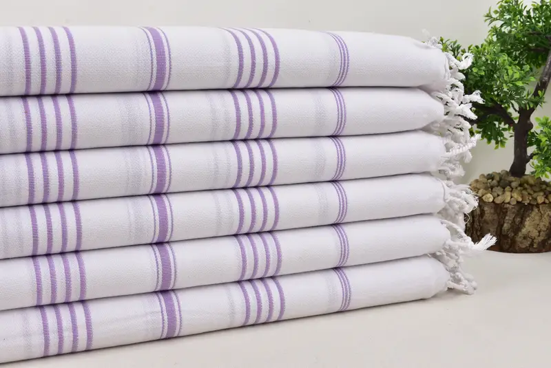 Lightweight Turkish towel, 70x40 Cotton Striped Towel, Personalized Wedding Gift For Couple, Bachelorette Party Gifts Bridesmaids, Summer Gift - 3