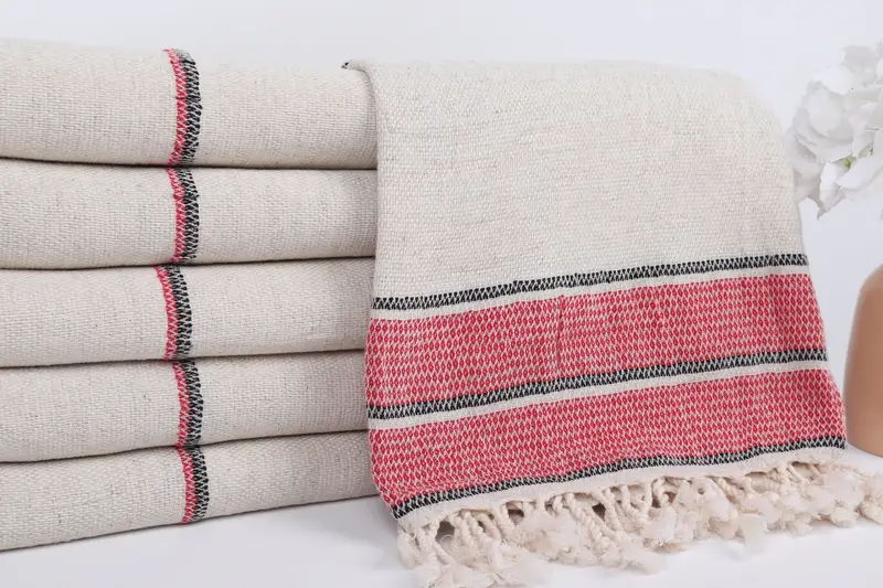 70x36 Linen Striped Towel, Gift Towel, Lightweight quick-dry peshtemal towel for travel, Custom Gift, Turkish towel, Holiday Towel, Home Decor Gifts - 2
