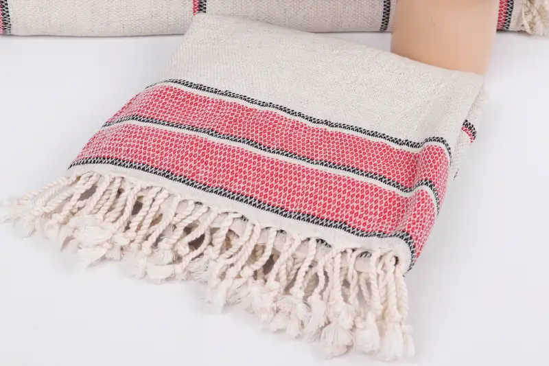 70x36 Linen Striped Towel, Gift Towel, Lightweight quick-dry peshtemal towel for travel, Custom Gift, Turkish towel, Holiday Towel, Home Decor Gifts - 5