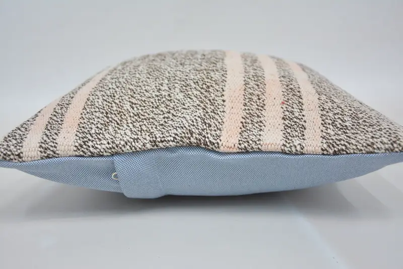 Pillow Sham, Throw Kilim Pillow, Ethnic Pillow Cover Pillow Case, Bolster Pillow Cover, Pillow for Couch, 12x12 Brown Pillow Sham, Kilim Pillow - 5