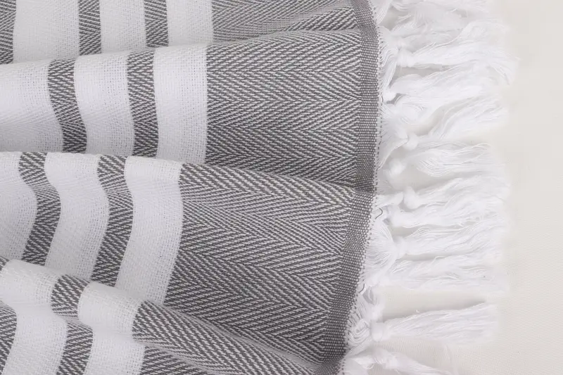 Monogram Beach Towel, 68x36 Cotton Chevron Towel, Housewarming Gift, Spa Gift Towel, Peshtemal Towel, Bridesmaid Gift, Halloween Gifts, Travel Towel - 8