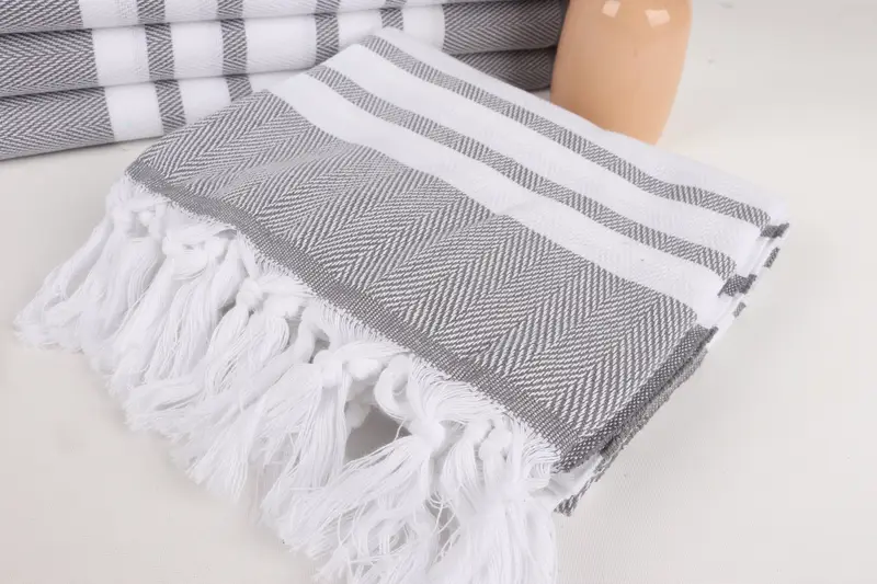 Monogram Beach Towel, 68x36 Cotton Chevron Towel, Housewarming Gift, Spa Gift Towel, Peshtemal Towel, Bridesmaid Gift, Halloween Gifts, Travel Towel - 5