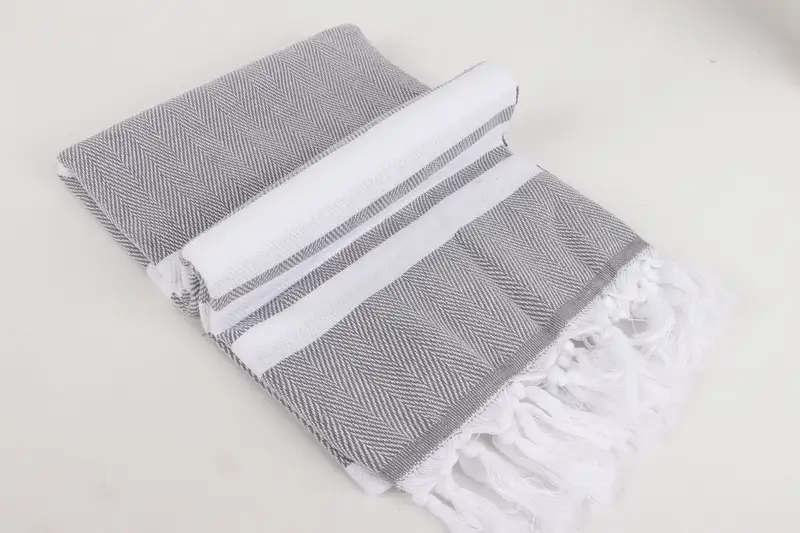 Monogram Beach Towel, 68x36 Cotton Chevron Towel, Housewarming Gift, Spa Gift Towel, Peshtemal Towel, Bridesmaid Gift, Halloween Gifts, Travel Towel - 6