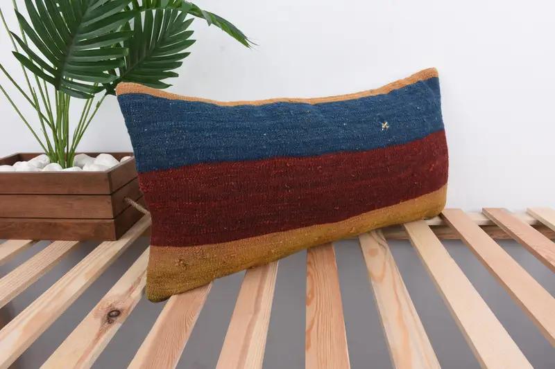 Gift Pillow, Vintage Pillow, 12x24 Red Pillow Cover, Boho Pillow, Colorful Pillow Case, Oriental Pillow Case, Pillow Case - 4