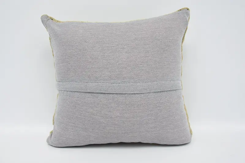 Vintage Pillow, 16x16 Beige Pillow Case, Bolster Throw Pillow, Gift Pillow, Boho Pillow Sham Cover, Outdoor Pillow Case, Cushion - 6
