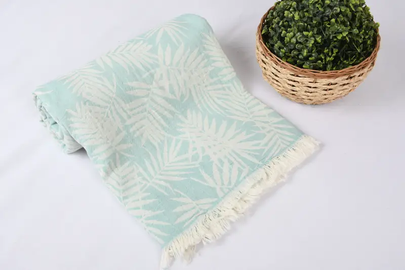 100x80 Cotton Floral Patterned Towel, Bachelorette Party Decorations, Custom Wedding Gifts, Bachelorette Gifts, Organic Throw, Personalized Blanket - 4