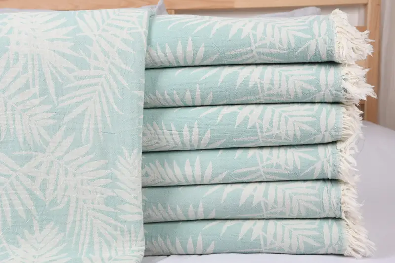 100x80 Cotton Floral Patterned Towel, Bachelorette Party Decorations, Custom Wedding Gifts, Bachelorette Gifts, Organic Throw, Personalized Blanket - 1