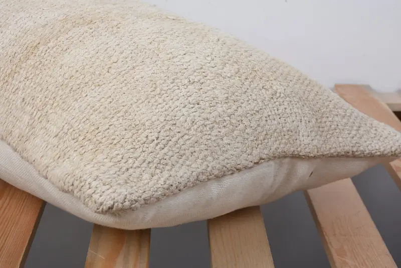 12x20 Beige Pillow Sham, Pillow for Sofa, Luxury Cushion Case, Vintage Kilim Pillow, Interior Designer Pillow, Decorative Cushion, Cushion Cover - 7