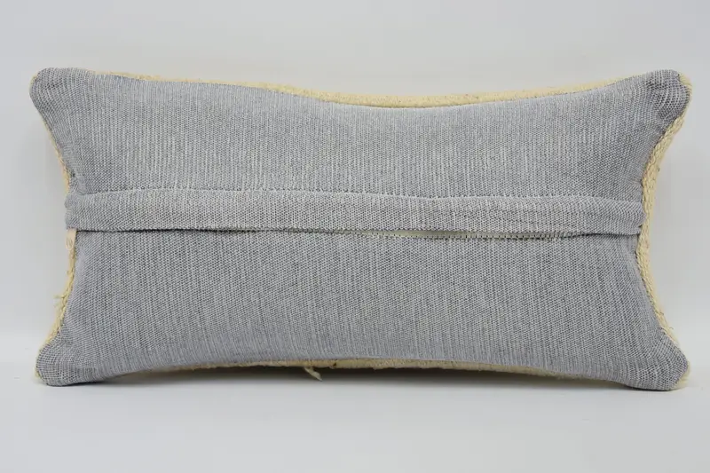 Ethnic Pillow Cover Pillow Case, Pillow Cover, Gift Pillow, Ethnical Kilim Rug Pillow, Boho Pillow, Outdoor Cushion Case, 8x16 Beige Pillow Case - 6