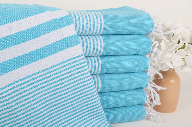 70x40 Cotton Striped Towel, Bathroom Towel, Travel towel, Guest Towel, Bachelorette Gifts, Turkish towel bulk order for wedding gifts, Organic towel - 1