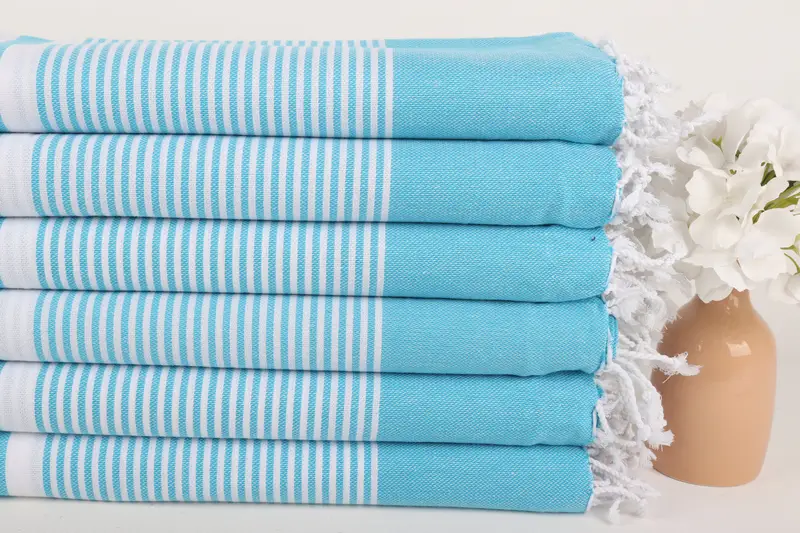 70x40 Cotton Striped Towel, Bathroom Towel, Travel towel, Guest Towel, Bachelorette Gifts, Turkish towel bulk order for wedding gifts, Organic towel - 3