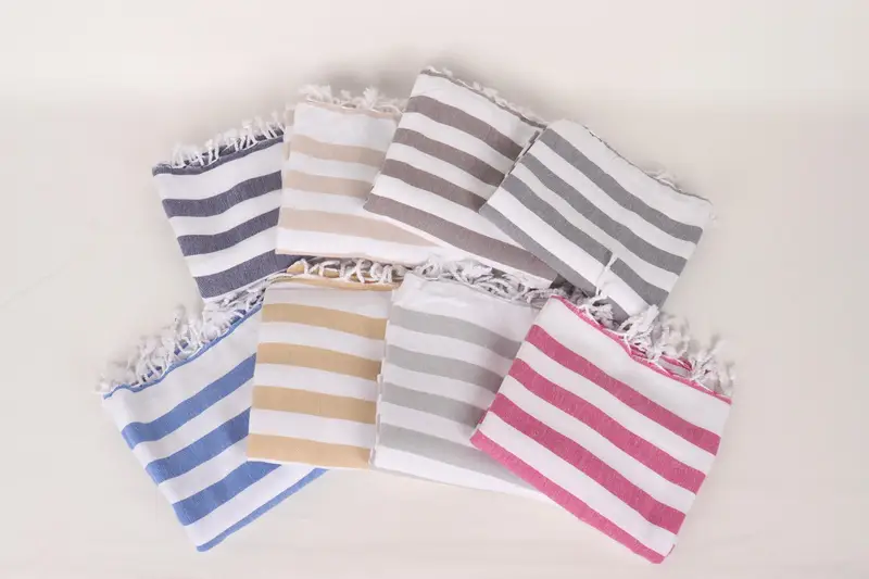 Monogram Turkish Bath Towel, Custom Gift, 68x36 Cotton Striped Towel, Gift For Bride, Absorbent Turkish towel, Organic Beach Towel, Thin towel - 2