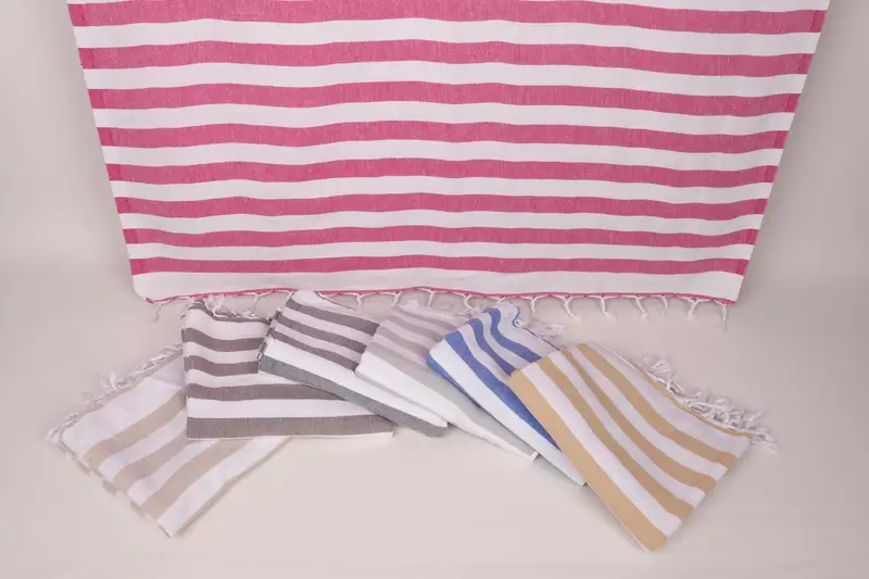 Monogram Turkish Bath Towel, Custom Gift, 68x36 Cotton Striped Towel, Gift For Bride, Absorbent Turkish towel, Organic Beach Towel, Thin towel - 7