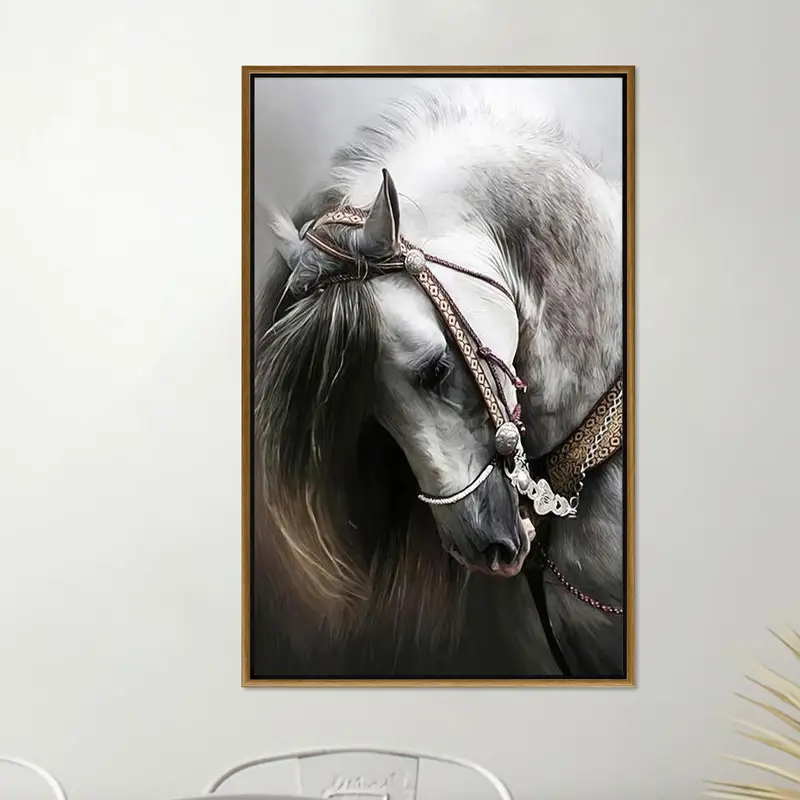 Modern Horse Lover Canvas Art for Farmhouse Loft Decor