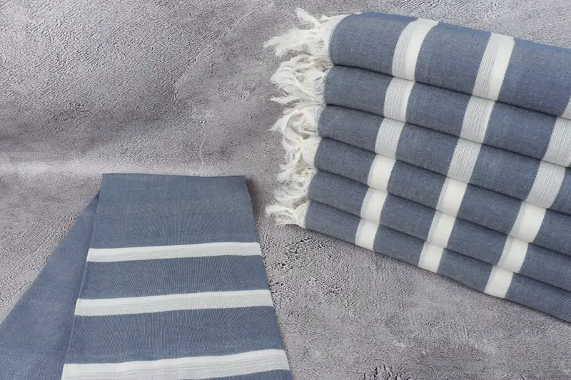 70x38 Cotton Striped Towel, Oversized Beach Towel, Merry Christmas Gifts, Bath towel, Best Wedding Gift, Monogrammed Beach Towel, Organic towel - 2