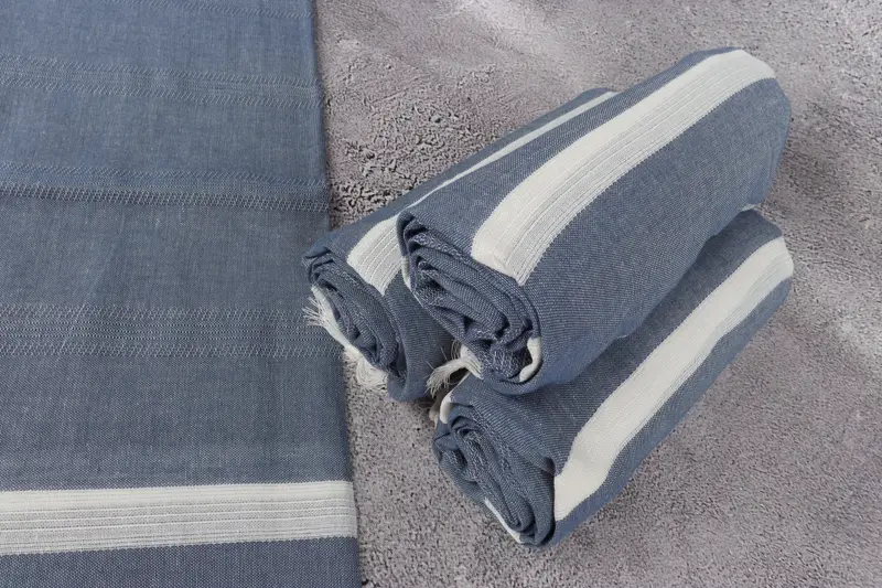 70x38 Cotton Striped Towel, Oversized Beach Towel, Merry Christmas Gifts, Bath towel, Best Wedding Gift, Monogrammed Beach Towel, Organic towel - 8