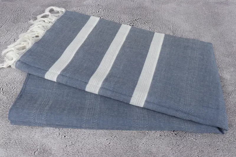 70x38 Cotton Striped Towel, Oversized Beach Towel, Merry Christmas Gifts, Bath towel, Best Wedding Gift, Monogrammed Beach Towel, Organic towel - 6