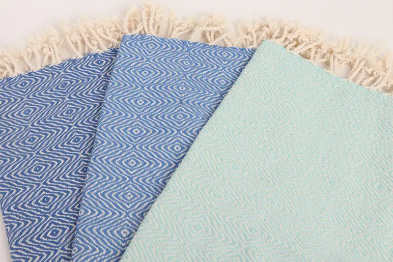 Monogram Towels, Christmas Gift, Personalized Hand Towel, Xmas Gifts, 36x18 Cotton Zigzag Diamond Towel, Monogram Kitchen Towel, Small Bath Towels - 8