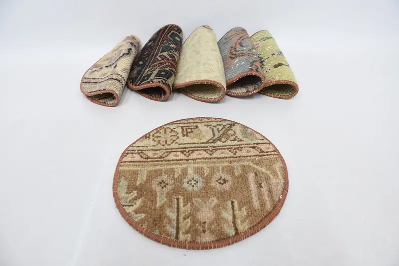 Manteles individuales bohemios marrones y bronce, decoración de mesa gótica de 25 pulgadas