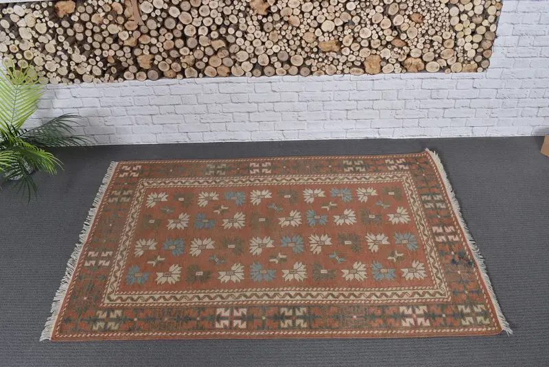 Roter und blauer Teppich, 90 x 120 cm, eleganter Komfort