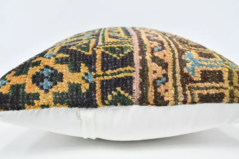 Interior Designer Pillow, 20x28 Orange Pillow Sham, Floor Cushion Case, Cushion Cover, Ethnical Kilim Rug Pillow, Turkish Kilim Pillow - 5