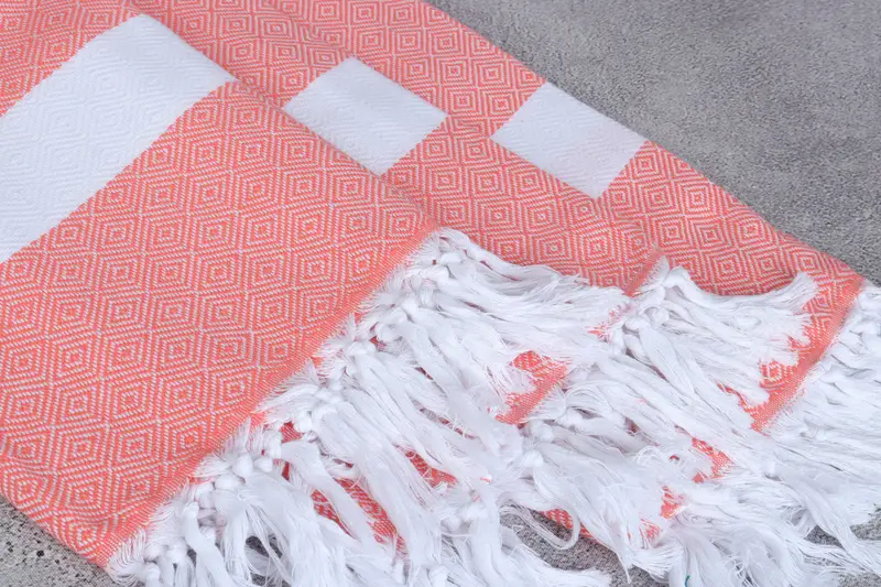 Beach towel, 70x40 Cotton Diamond Towel, Quick-dry travel peshtemal towel, Personalized Gifts, Yoga Towel, Family Gift, Custom Towel, Spa Towel - 5