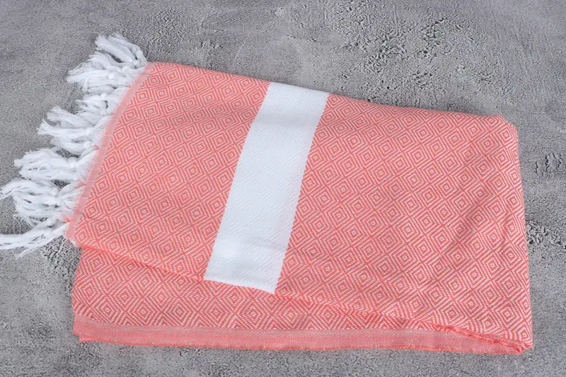 Beach towel, 70x40 Cotton Diamond Towel, Quick-dry travel peshtemal towel, Personalized Gifts, Yoga Towel, Family Gift, Custom Towel, Spa Towel - 6