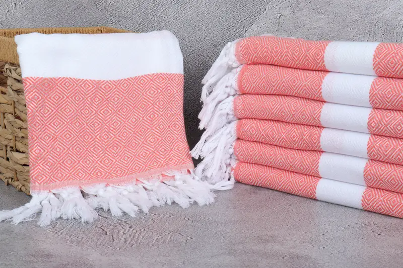 Beach towel, 70x40 Cotton Diamond Towel, Quick-dry travel peshtemal towel, Personalized Gifts, Yoga Towel, Family Gift, Custom Towel, Spa Towel - 3