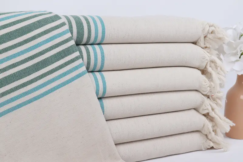 70x40 Linen Striped Towel, Personalized Wedding Gift, Towel With Name, Turkish Towel Beach, Large Turkish Towel, Spa Gift Towel, Baby Boy Gift - 2