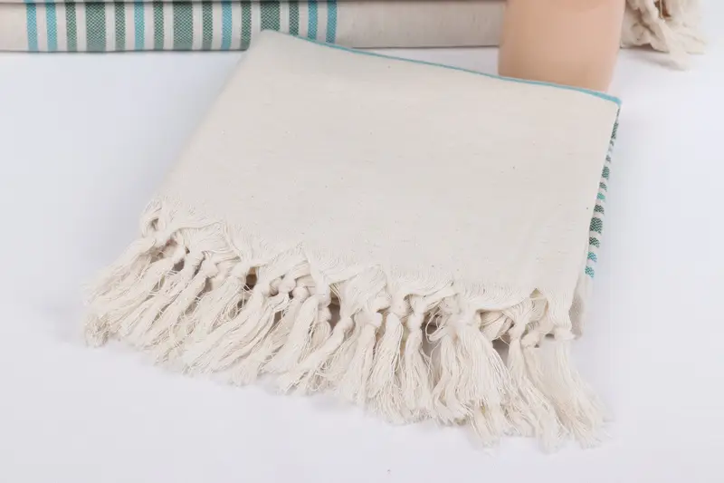 70x40 Linen Striped Towel, Personalized Wedding Gift, Towel With Name, Turkish Towel Beach, Large Turkish Towel, Spa Gift Towel, Baby Boy Gift - 5