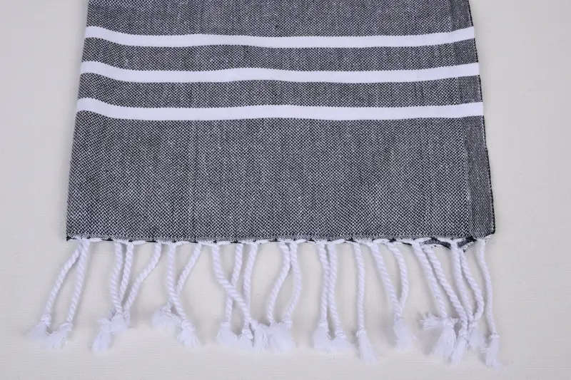 Personalize Gift, Monogram Kitchen Towel, Monogrammed Hand Towel, Wedding Gift Kitchen Towel, 40x18 Cotton Striped Towel, Turkish Towel Hand Towel - 3