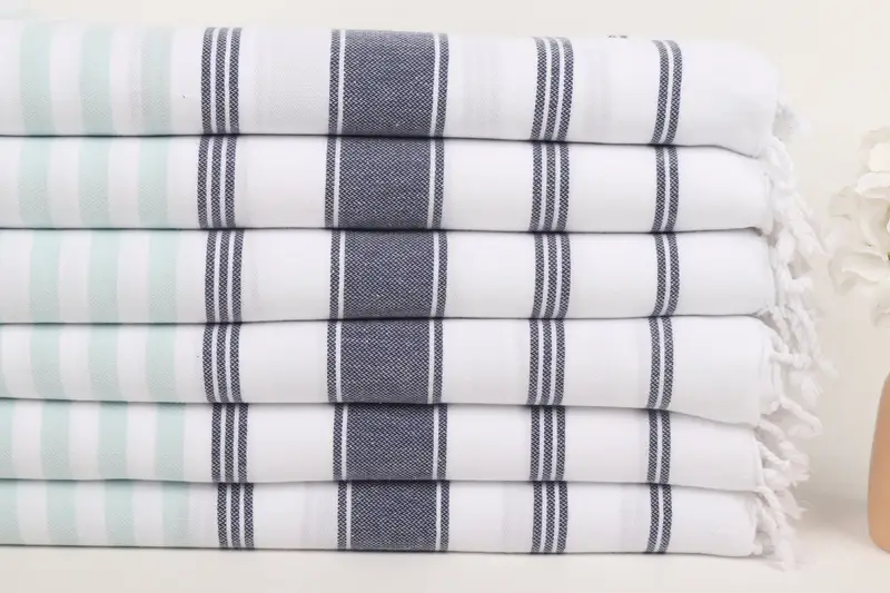 Beach Towel Personalized, Turkish Towel USA, Girls Weekend Getaways Gifts, Summer Gift, 70x40 Cotton Striped Towel, Custom Gift, Gift For Bride - 3