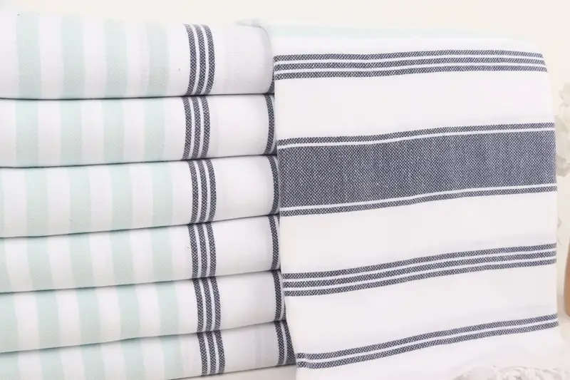 Beach Towel Personalized, Turkish Towel USA, Girls Weekend Getaways Gifts, Summer Gift, 70x40 Cotton Striped Towel, Custom Gift, Gift For Bride - 2