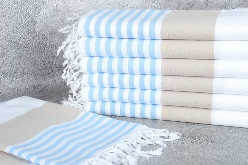Wedding For Favor, Travel towel, 70x40 Cotton Striped Towel, Personalized Home Gift Wedding, Embroidery Towel, Gift For Her, Personalized Gift - 2